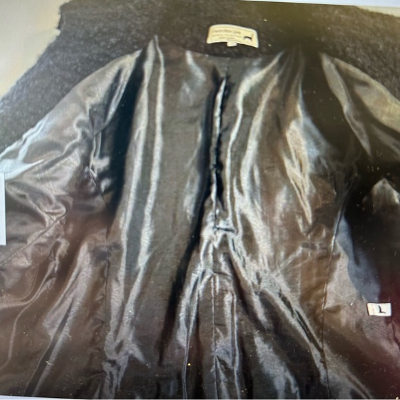 PERUVIAN LINK ALPACA COLLECTION BLACK BOUCLE KNIT CARDIGAN BLAZER JACKET SIZE S - Picture 5 of 8